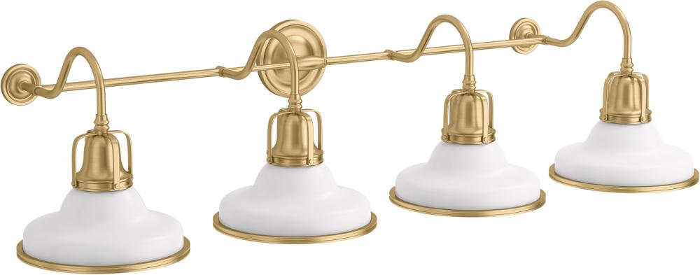 HAUKSBEE™ 4 LIGHT DOUBLE BELL SCONCE