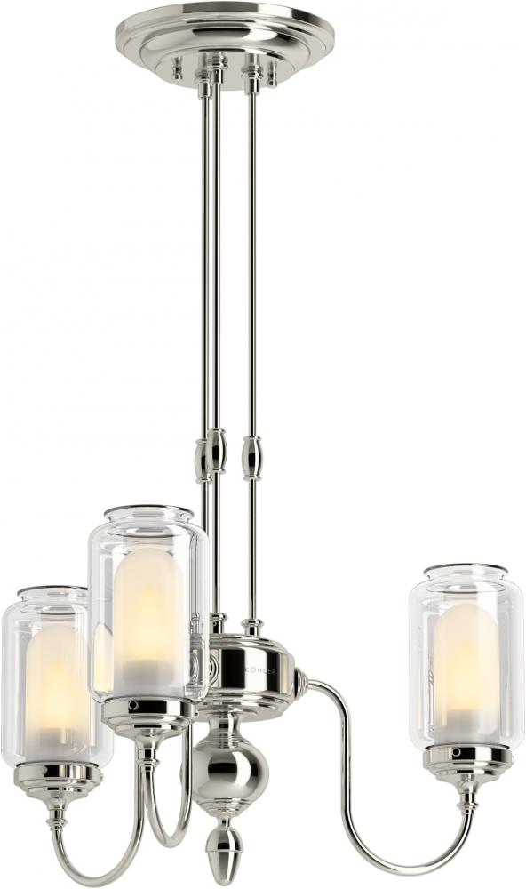 ARTIFACTS® 3 LIGHT CHANDELIER - 3 CORDS