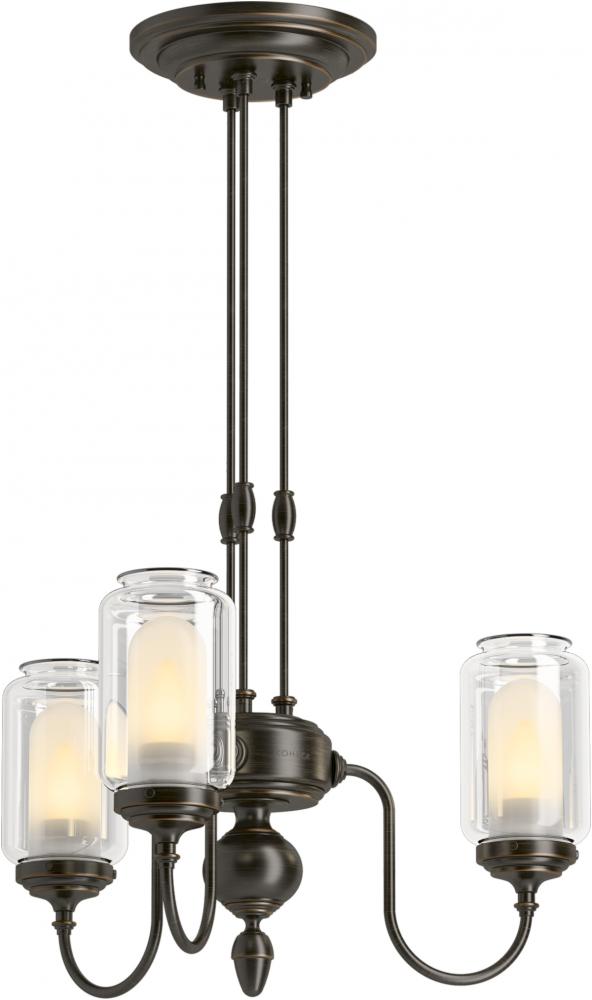 ARTIFACTS® 3 LIGHT CHANDELIER - 3 CORDS