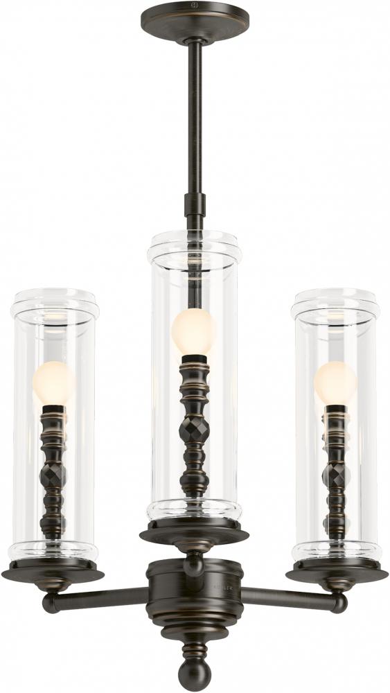 DAMASK® 3 LIGHT CHANDELIER