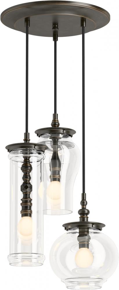 DAMASK® 3 LIGHT PENDANT CLOUD