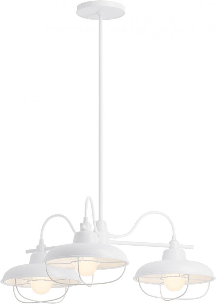 MODERN FARM 3 LIGHT CHANDELIER