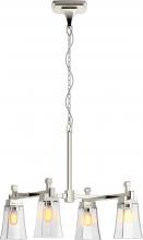 Kohler Lighting 31758-CH04-SNL - Riff 30.5 in. Four-Light Chandelier