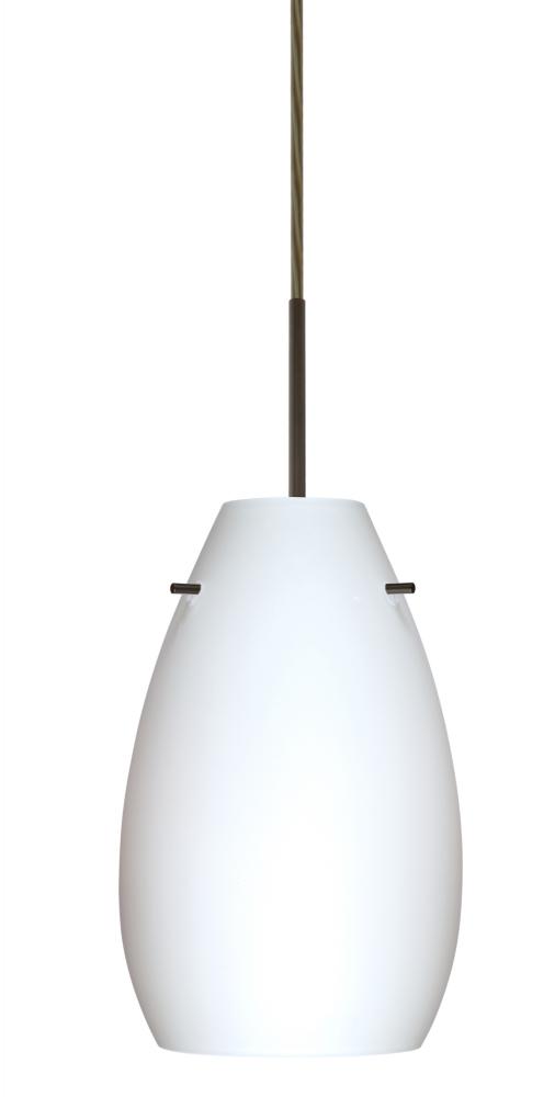 Besa Pera 9 Pendant Bronze Opal Matte 1x100W Medium Base, 15Ft. Cord