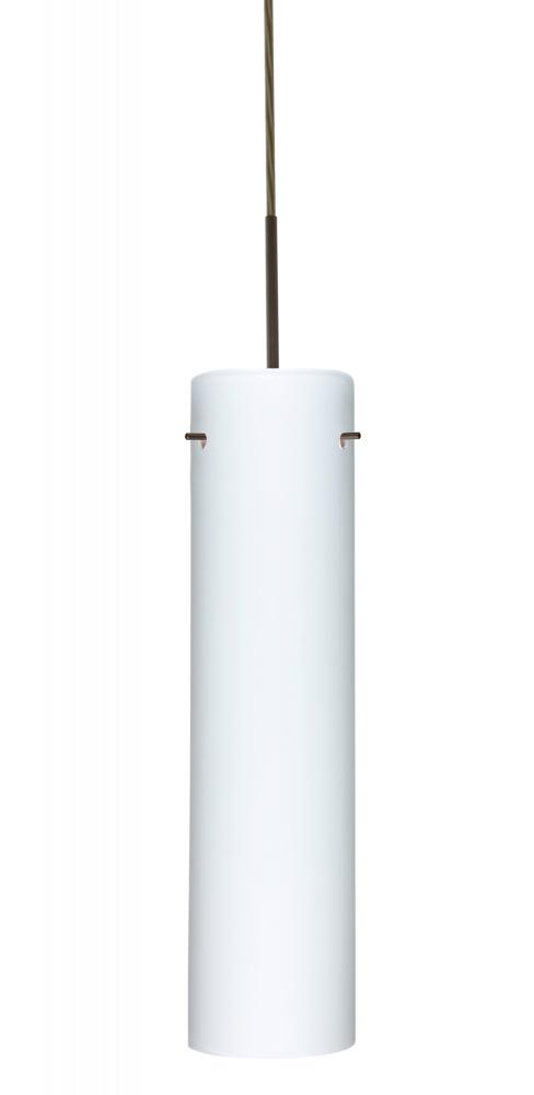Besa Stilo 16 LED Pendant Opal Matte Bronze 1x9W LED, 15Ft. Cord