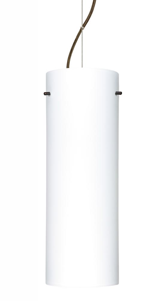Besa Pendant Stilo 18 Bronze Opal Matte 1x150W Medium Base A21, 15Ft. Cord