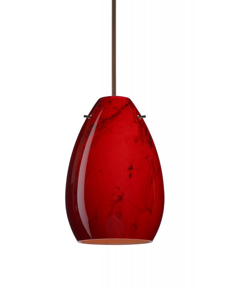 Besa Pendant Pera 6 Bronze Magma 1x5W LED, 15Ft. Cord