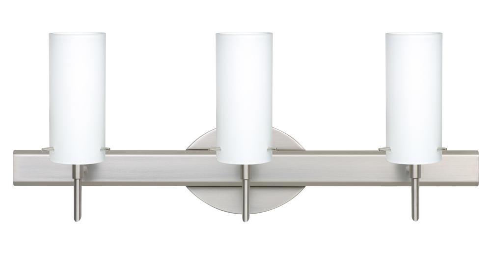Besa Wall Copa 3 Satin Nickel Opal Matte 3x40W G9
