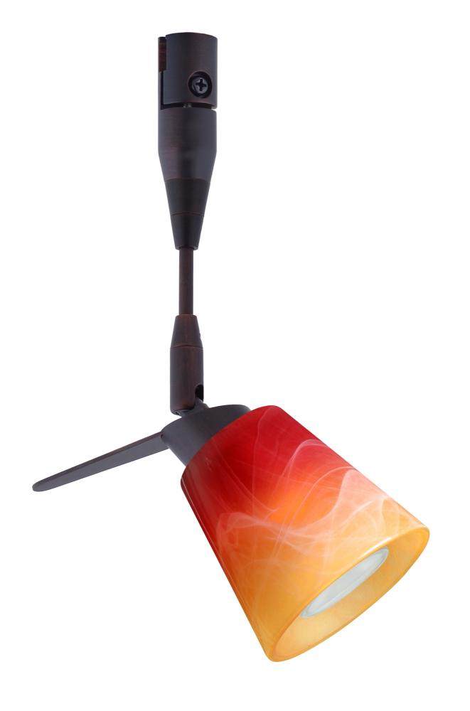 Besa Spotlight With 12" Stem Canto 3 Bronze Solare 1x35W Halogen Mr11