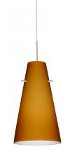Besa Lighting 1JC-412480-LED-SN-L - Besa Cierro LED Pendant Amber Matte Satin Nickel 1x9W LED, 15Ft. Cord