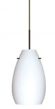 Besa Lighting 1JC-412607-BR-L - Besa Pera 9 Pendant Bronze Opal Matte 1x100W Medium Base, 15Ft. Cord