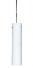 Besa Lighting 1JC-722407-LED-BR-L - Besa Stilo 16 LED Pendant Opal Matte Bronze 1x9W LED, 15Ft. Cord