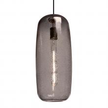 Besa Lighting 1JC-PINOT18SM-BK-L - Besa, Pinot 18 Cord Pendant, Smoke Bubble, Black FInish 1x60W Incandescent, 15Ft. Cor