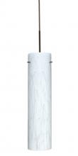 Besa Lighting 1JT-722419-LED-BR-L - Besa Stilo 16 LED Pendant 1Jt Carrera Bronze 1x9W LED, 15Ft. Cord