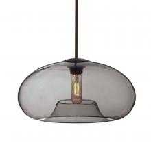 Besa Lighting 1TT-BANA15SM-BR - Besa Stem Pendant Bana 15 Bronze Smoke 1x60W Medium Base