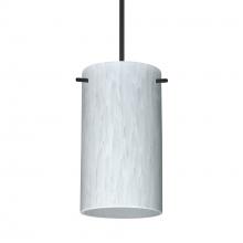 Besa Lighting 1XC-440419-LED-BK-L - Besa Stilo 7 Pendant Carrera Black 1x5W LED, 15Ft. Cord