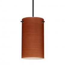 Besa Lighting 1XC-4404CH-LED-BK-L - Besa Stilo 7 Pendant Cherry Black 1x5W LED, 15Ft. Cord