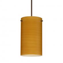 Besa Lighting 1XC-4404OK-LED-BR-L - Besa Stilo 7 Pendant Oak Bronze 1x5W LED, 15Ft. Cord