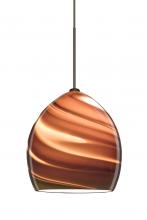 Besa Lighting 1XT-1716SK-BR - Besa Pendant Sprite Bronze Smoke Twist 1x50W Halogen