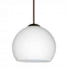 Besa Lighting 1XT-565807-LED-BR-L - Besa Pendant Palla 5 Bronze Opal Matte 1x5W LED, 15Ft. Cord