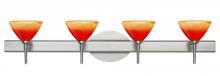 Besa Lighting 4SW-1743SL-SN - Besa Wall Domi Satin Nickel Solare 4x40W G9