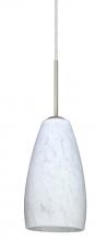 Besa Lighting 1BT-150919-SN - Besa Chrissy Pendant Satin Nickel Carrera 1x50W Candelabra