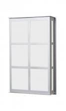 Besa Lighting BREE16-WA-BA - Besa Outdoor Bree 16 Brushed Aluminum White Acrylic 2x60W B10