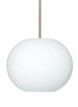 Besa Lighting 1TT-477507-LED-SN - Besa Jordo LED Pendant 1Tt Opal Matte Satin Nickel 1x11W LED