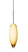 Besa Lighting 1XT-4096VG-LED-BR - Besa Pendant Juliette Bronze Vanilla Glossy 1x5W LED