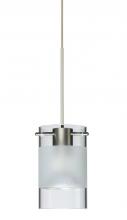 Besa Lighting 1XC-6524EC-SN - Besa Pendant Scope Satin Nickel Clear/Frost 1x50W Halogen Mr16