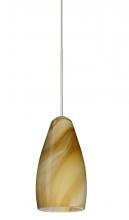 Besa Lighting X-7198HN-SN - Besa Pendant For Multiport Canopy Karli Satin Nickel Honey 1x50W Halogen