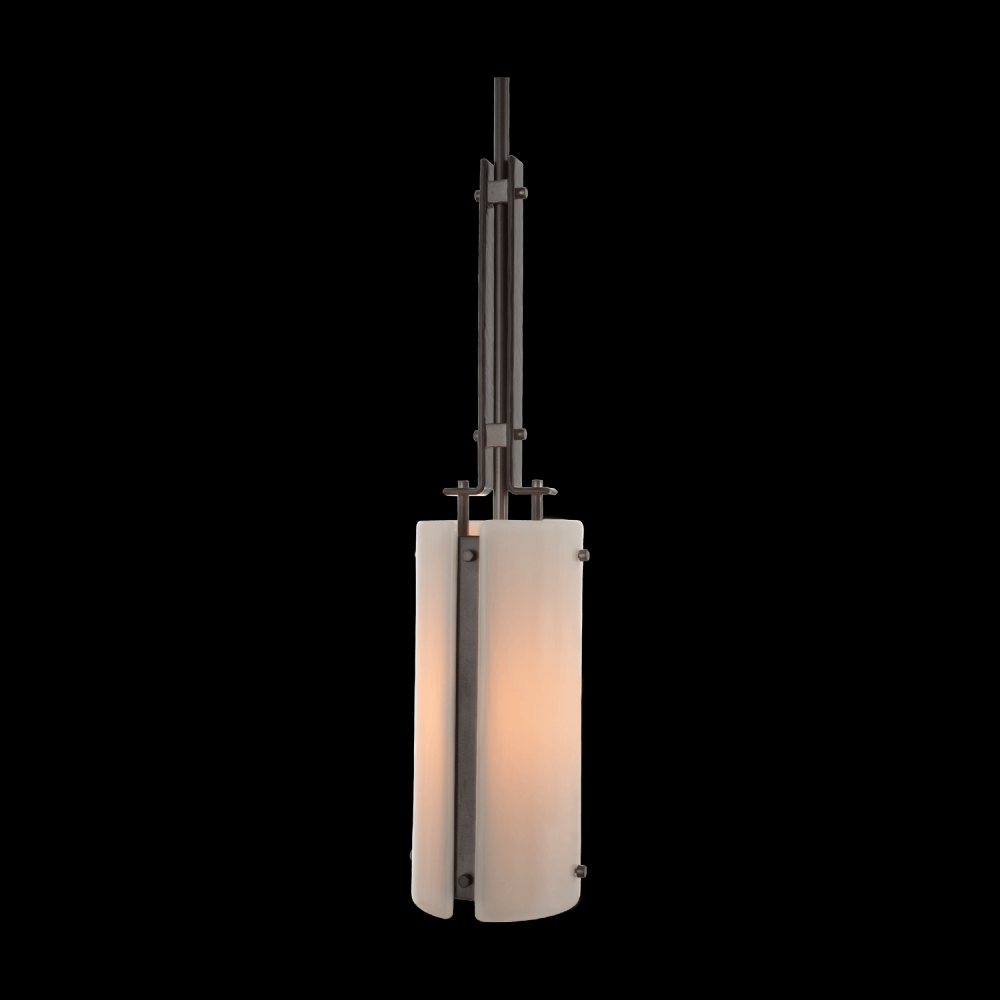 Urban Loft Trestle Pendant-0A-Metallic Beige Silver