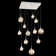 Hammerton CHB0039-12-BS-B-C01-L1 - Gem Square 12pc Multi-Pendant