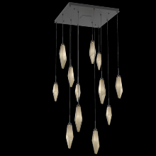 Hammerton CHB0050-12-MB-CB-C01-L1 - Rock Crystal Square 12pc Multi-Pendant