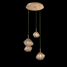 Hammerton CHB0089-03-NB-B-C01-L3 - Mesa Round 3pc Multi-Pendant