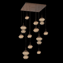 Hammerton CHB0089-12-BB-B-C01-L1 - Mesa Square 12pc Multi-Pendant