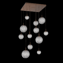 Hammerton CHB0092-12-BB-S-C01-L3 - Gaia Square Multi-Pendant Chandelier