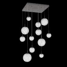 Hammerton CHB0092-12-GP-C-C01-L1 - Gaia Square Multi-Pendant Chandelier