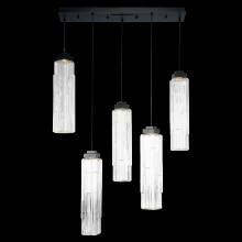 Hammerton PLB0056-05-GP-LC-C01-L3 - Ledgestone Linear 5pc Multi-Pendant