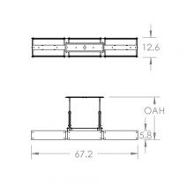 Hammerton PLB0026-0D-FB-SG-001-E2 - Urban Loft Trestle Linear Suspension-0D-Flat Bronze