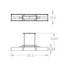 Hammerton PLB0026-0F-GB-SG-001-E2 - Urban Loft Parallel Linear Suspension-0D-Gilded Brass