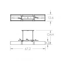 Hammerton PLB0032-0D-FB-FG-001-L1 - Ironwood Linear Suspension-0D-Flat Bronze