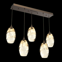 Hammerton PLB0035-05-FB-OA-C01-E2 - Ellisse Linear 5pc Multi-Pendant