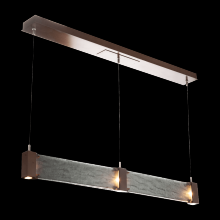 Hammerton PLB0042-47-FB-CG-CA1-L3 - Parallel Linear Suspension-Flat Bronze-Granite Glass