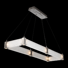 Hammerton PLB0042-R2-MB-CG-CA1-L1 - Parallel Rectangular Chandelier - 60-Matte Black