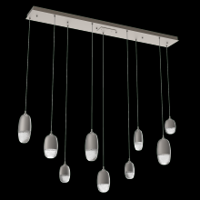 Hammerton PLB0079-09-BS-PC-C01-L1 - Pebble Linear 9pc Multi-Pendant