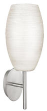 Eglo 88956A - 1x60W Wall Light w/ Matte Nickel Finish & White Wiped Glass