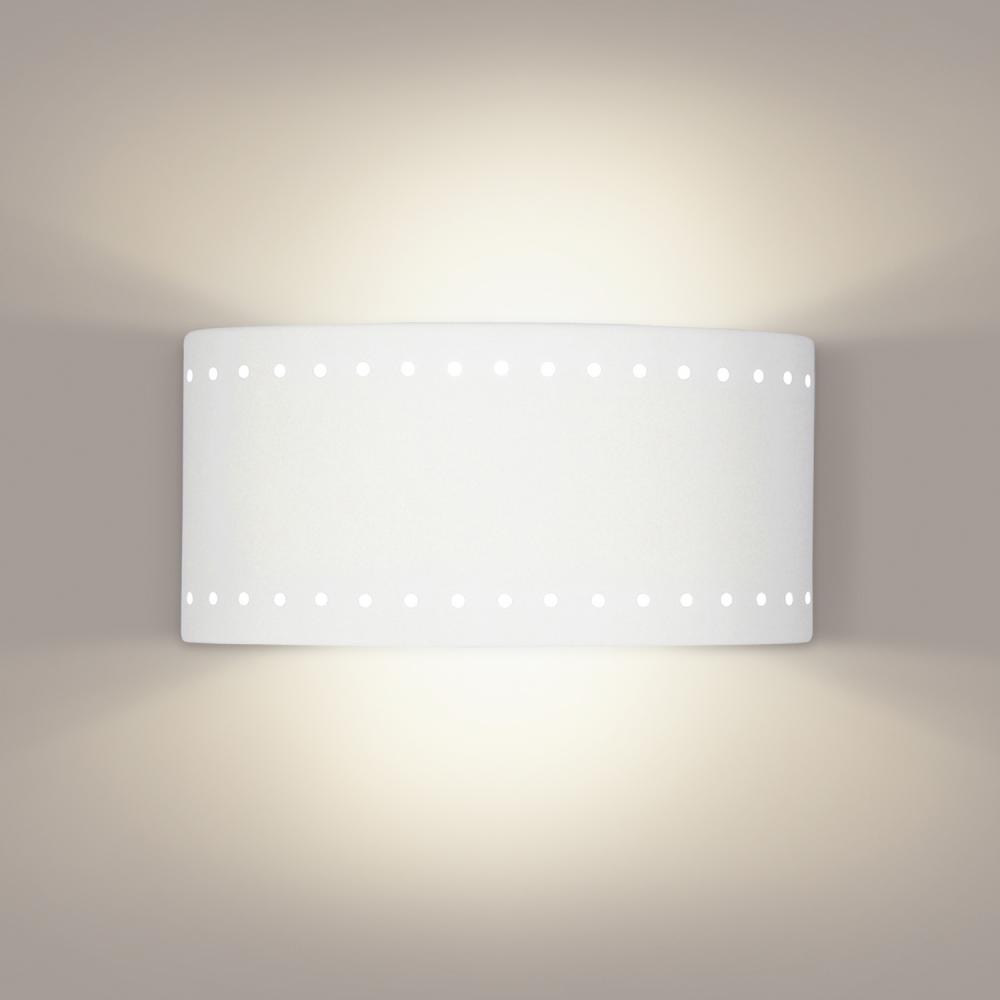 Syros Wall Sconce: Rio Roho Leather (E26 Base Dimmable LED (Bulb included))