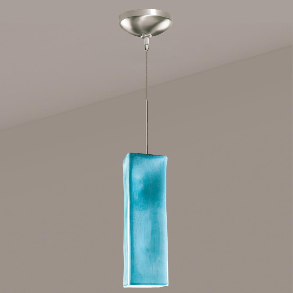 Magma Low Voltage Mini Pendant Teal Crackle (12V Dimmable MR16 LED (Bulb included))