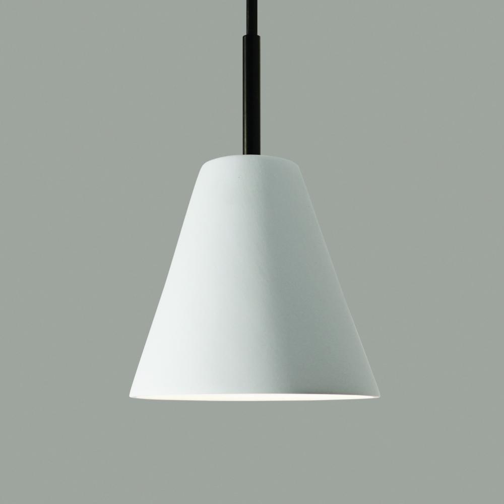 Strands Mini Pendant: Straw (Black Cord & Canopy)
